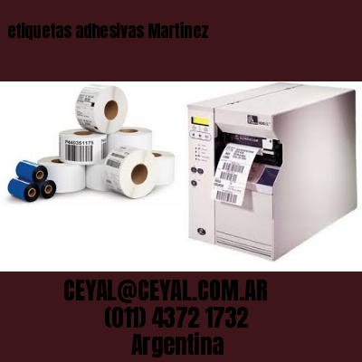 etiquetas adhesivas Martínez