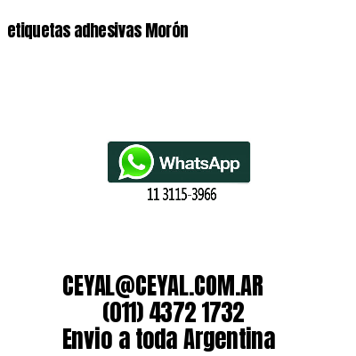 etiquetas adhesivas Morón