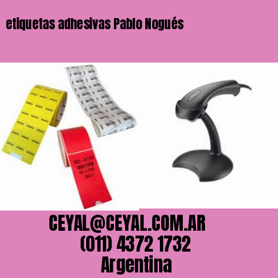 etiquetas adhesivas Pablo Nogués