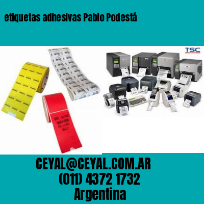 etiquetas adhesivas Pablo Podestá