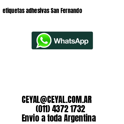 etiquetas adhesivas San Fernando