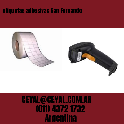 etiquetas adhesivas San Fernando