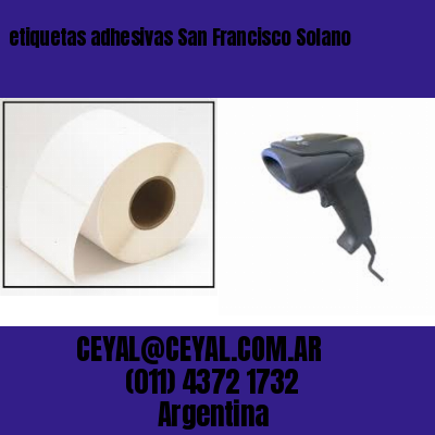 etiquetas adhesivas San Francisco Solano