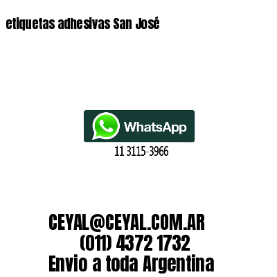 etiquetas adhesivas San José