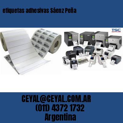 etiquetas adhesivas Sáenz Peña