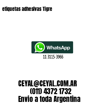 etiquetas adhesivas Tigre