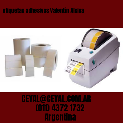 etiquetas adhesivas Valentín Alsina