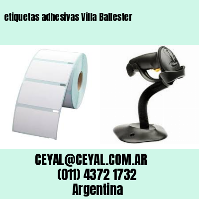 etiquetas adhesivas Villa Ballester