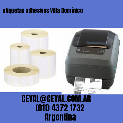 etiquetas adhesivas Villa Domínico