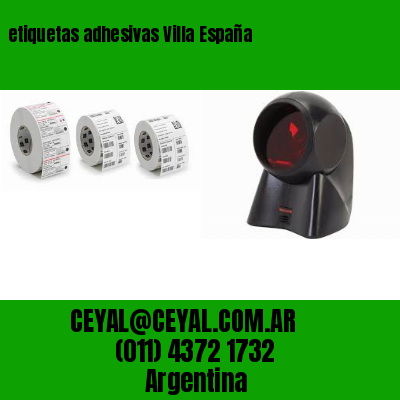 etiquetas adhesivas Villa España