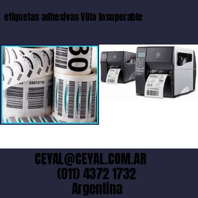 etiquetas adhesivas Villa Insuperable