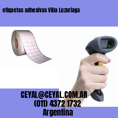 etiquetas adhesivas Villa Luzuriaga