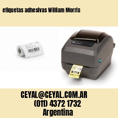 etiquetas adhesivas William Morris