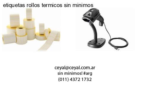 etiquetas rollos termicos sin minimos