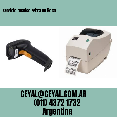 servicio tecnico zebra en Boca
