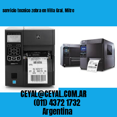 servicio tecnico zebra en Villa Gral. Mitre