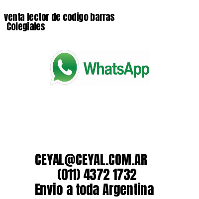 venta lector de codigo barras 	Colegiales