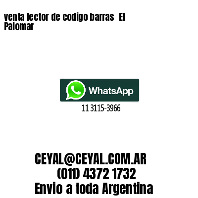 venta lector de codigo barras 	El Palomar