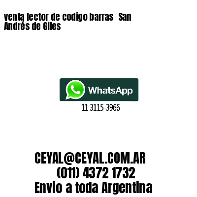 venta lector de codigo barras 	San Andrés de Giles