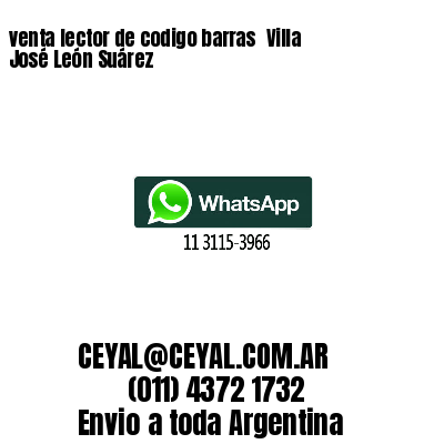 venta lector de codigo barras 	Villa José León Suárez