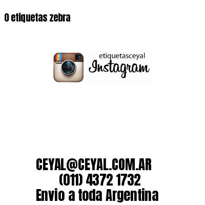 0 etiquetas zebra