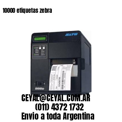 10000 etiquetas zebra