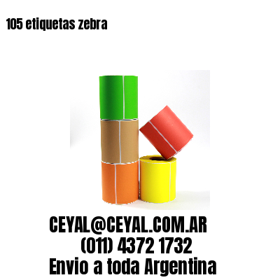 105 etiquetas zebra