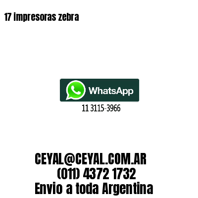 17 impresoras zebra