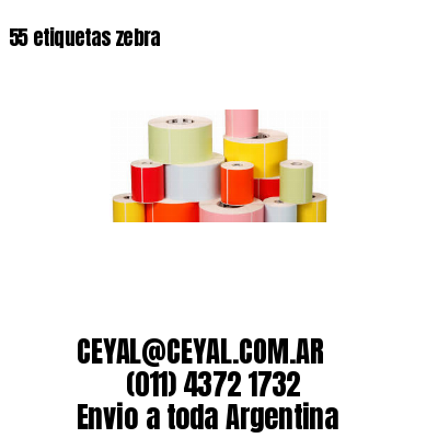55 etiquetas zebra