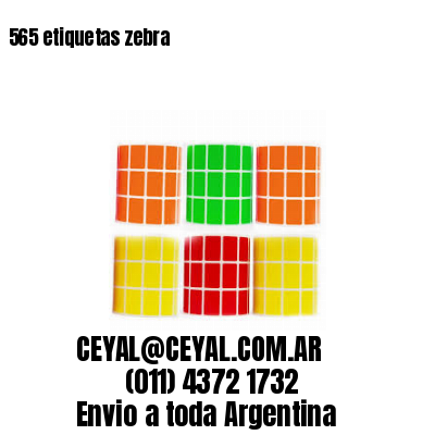 565 etiquetas zebra