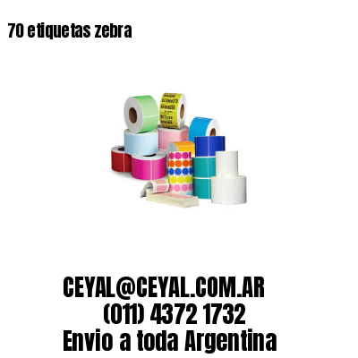 70 etiquetas zebra