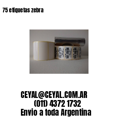 75 etiquetas zebra