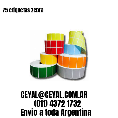75 etiquetas zebra