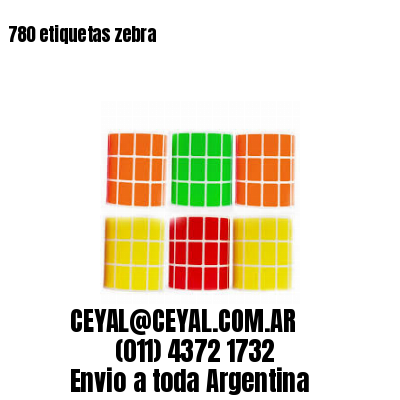 780 etiquetas zebra