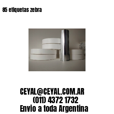 85 etiquetas zebra