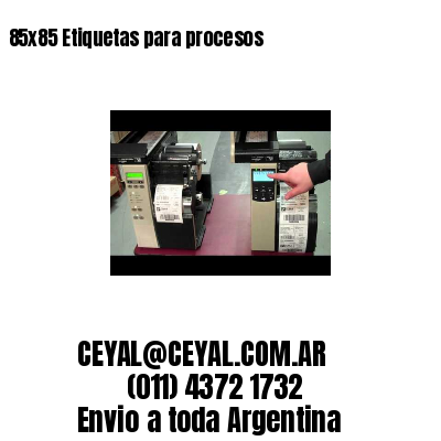 85×85 Etiquetas para procesos