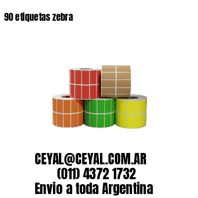 90 etiquetas zebra