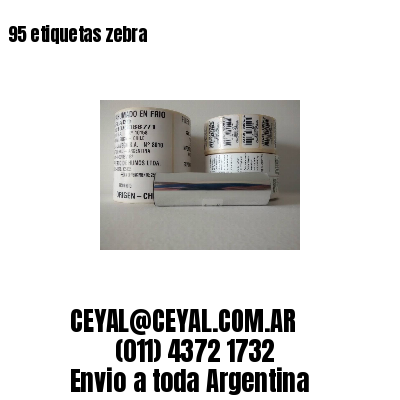 95 etiquetas zebra