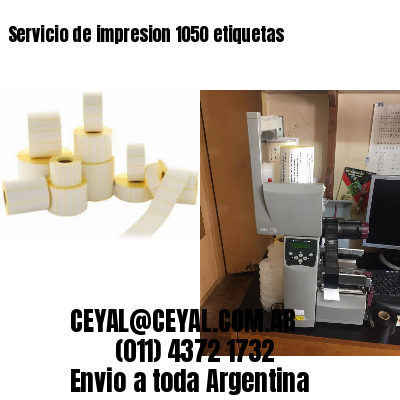 Servicio de impresion 1050 etiquetas