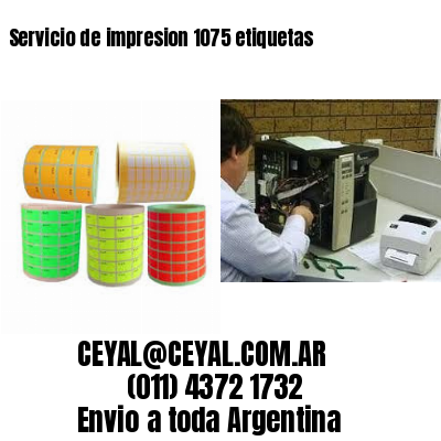 Servicio de impresion 1075 etiquetas