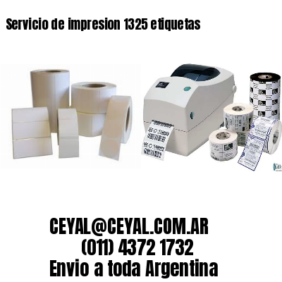 Servicio de impresion 1325 etiquetas