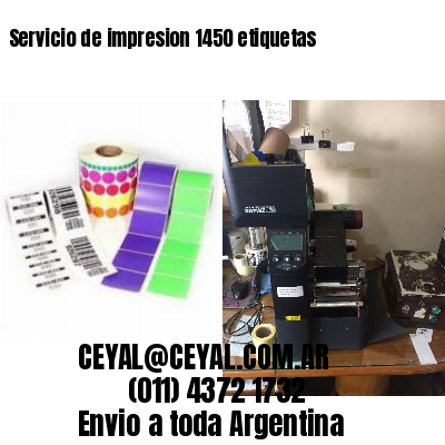 Servicio de impresion 1450 etiquetas