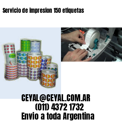 Servicio de impresion 150 etiquetas