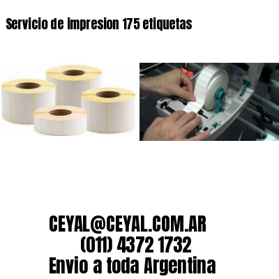Servicio de impresion 175 etiquetas