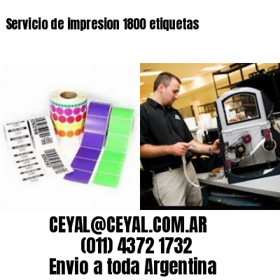 Servicio de impresion 1800 etiquetas