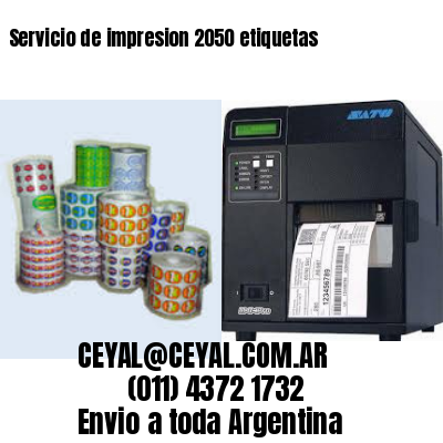 Servicio de impresion 2050 etiquetas