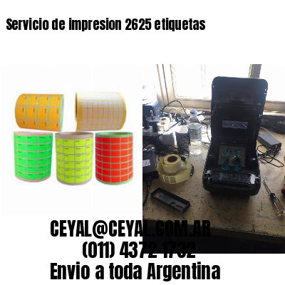 Servicio de impresion 2625 etiquetas