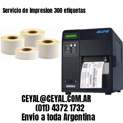 Servicio de impresion 300 etiquetas