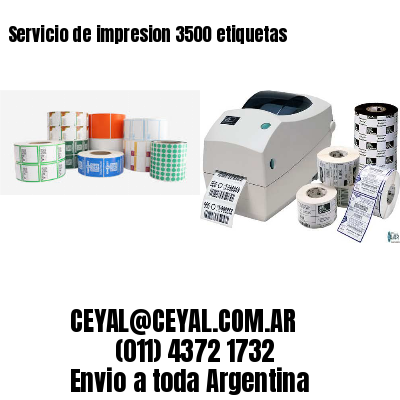 Servicio de impresion 3500 etiquetas
