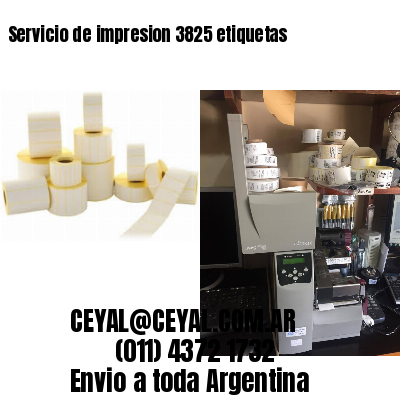 Servicio de impresion 3825 etiquetas